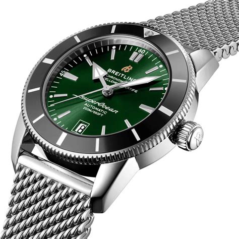 breitling superocean green dial.